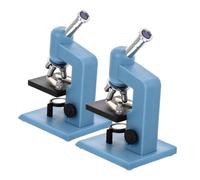 WOONEKY 2 Microscopio Mini Blu per Kit da Te Strumenti da Miniatura Microscopio Portatile per Esplorazione Microscopia