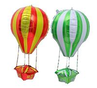 WOONEKY 2 Palloncini Alluminio Forma per Compleanni e Feste Decorazioni Resistenti e Eleganti per Festive Colore Casuale Colore Casuale
