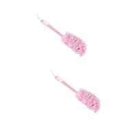 WOONEKY 2 Pezzi Con Manico Per Bagno Fiore Spazzola Per Doccia in Rete Per Esfoliare Spugna Da Bagno Morbida Con Cordino Appeso