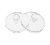 WOONEKY 2 Pezzi Di Pressa In Plastica Per Ombretto Fard Strumento Per Il Trucco Degli Occhi Timbro Per Polvere Timbro Per Pressatura Cosmetica Applicatore In Polvere