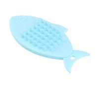 WOONEKY 2 Pezzi Di Spugna Da Bagno Portatile Con Spazzola in Silicone A Forma Di Pesce Spugna Per Il Corpo Per La Doccia