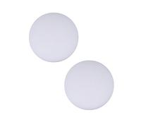 WOONEKY 2 pezzi Fermaporta in Silicone Bianco Tampone Protettivo Adesivo per Maniglia Paracolpi Spesso Antiurto per Ammortizzatore Silenzioso per Porte Interni