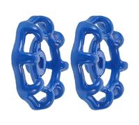 WOONEKY 2 Pezzi Maniglia Valvola in Acciaio Fuso per Valvola a Saracinesca e Rubinetto Flessibile Volantino Compatto 7X7 CM Resistente alla Corrosione Sostituzione per Tubi e Valvole di