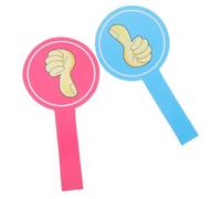 WOONEKY 2 pezzi Paddle per Aula Giù per Studenti e Votazioni in Classe Palette Didattiche Visibili Blu e Rosa per Attività Interattive e Partecipazione