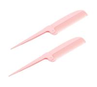 WOONEKY 2 Pezzi Pettine Pieghevole per Pettine Professionale per Parrucchieri con Punta Coda Leggero e Portatile Strumento per Styling e Sciogli Nodi Adatto Uso Quotidiano e Viaggi