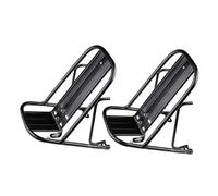WOONEKY 2 Pezzi porta accessori per ciclismo portabiciclette di montagna porta cargo in bicicletta di metallo in metallo rastrello per biciclette Black