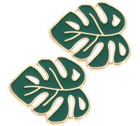 WOONEKY 2 Pezzi Porta Aghi Magnetico da Cucito Organizer per Spilli da Ricamo e Maglia con Design Foglia Mini Strumento in Metallo per Cucito e Quilting Contenitore Pratico e Decorativo