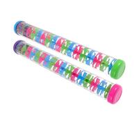 WOONEKY 2 Pezzi Rain Stick Shaker Plastic Spiral Rain Sound Maker Toy For Babies And Hand Percussion Instrument For Early Music Education And Sensory Development
