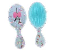 WOONEKY 2 pezzi Spazzola per Spazzole Portatili con Design Carino e Massaggiante per Viaggi e Districa Nodi e Lisci e Morbidi