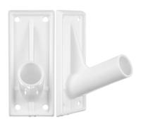 WOONEKY 2 Pezzi Supporto Per Bandiera In Plastica Flag Pole Wall Bracket Resistente Al Vento e Alle Intemperie Per Giardino e Cortile