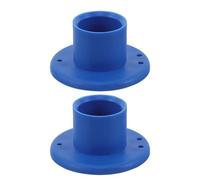 WOONEKY 2 Pezzi Supporto Tee in Gomma Blu per Simulatore e Pratica Indoor Outdoor, Porta Palline Resistente e Portatile per Tappetini e Driving Range, 2pcs