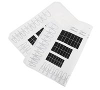 WOONEKY 2 Pezzi Tappetino Nail Art in Silicone Antiscivolo e Leggero per Pratica Manicure e Mix Colori per Nail Tech e Saloni Mobili