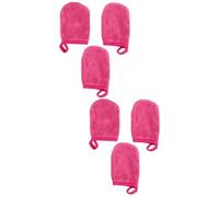 WOONEKY 2 Set Di Guanti Struccanti Esfolianti Per Il Viso Dischetti Detergenti Panni Per Il Trucco Guanti Morbidi E Spessi Di 3 Pezzi*2