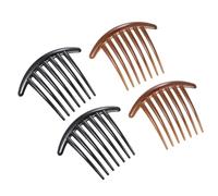 WOONEKY 2 Set Pratici Pettini Per in Acrilico Con Inserto A 7 Denti Per Donne Eleganti Strumenti Per Laterali 10 Pezzi * 2