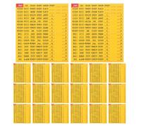 WOONEKY 20 Fogli Etichette Interruttori Numerate Adesive Etichette Resistenti All Acqua per Quadro Elettrico Riutilizzabili per Identificazione e Catalogazione Pannelli Elettrici Domestici