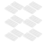 WOONEKY 20 Pezzi Piedini Livellatori in Plastica Rigida per Mobili Spessori a Cuneo Regolabili, Cuscinetti Anti-oscillazione per Tavoli, Sedie e Wc, Stabilizzatori per Pavimenti