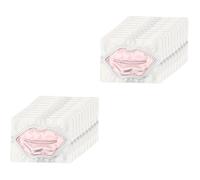 WOONEKY 20 Pz maschera per le labbra kit maschera labbra prodotti per la cura delle labbra Idratare Toppa esfoliante lip mask pellicola per labbra membrana labiale tessuto non tessuto rosa