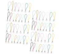 WOONEKY 200 pezzi Cordini per Colorati in Poliestere e Alluminio Accessori Lanyard con per Telefono USB Portachiavi Misto per Decorazioni e Regali