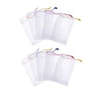 WOONEKY 20pezzi Sachetti in Rete Per Sapone Rete Bolle Per Detergente Sacchetto Salvasapone Coulisse Per Uso Viso-corpo Conservazione Sapone