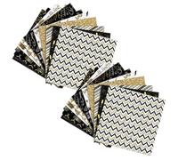 WOONEKY 24 Fogli Carta Decorativa Scrapbook Multiuso per Diario e Album Fai da Te Carta Materiale per Scrapbooking e Progetti Creativi Design Vintage Resistente e Autentico