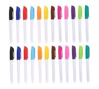 WOONEKY 24 Pezzi Pennarelli Cancellabili a Secco Set Colorato Punta Fine per Lavagna Bianca, Penne Portatili Resistenti All’attrito per Insegnanti, Aula e Ufficio