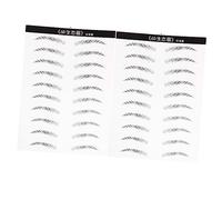 WOONEKY 2fogli Sopracciglia Impermeabili Di Adesivi Per Sopracciglia Finti Strumenti Di Trucco Per Donne Facili Da Applicare e Personalizzabili