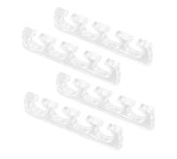 WOONEKY 2paia Distanziatore Per Dita Dei Piedi Separatore Per Dita Dei Piedi in Silicone Distanziatori Per Unghie Dei Riutilizzabili Separatori Per Pedicure Divisori Per Manicure