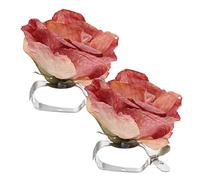 WOONEKY 2pcs Fiore Clip Fermatenda con Design Floreale Decorativo per Finestre E Tende Facile da Usare Senza Danno per Salotti E Hotel