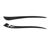 WOONEKY 2pezzi Forcina per Capelli in Legno Cinese per Chignon e Coda di Cavallo Stile Retrò Accessori Capelli Eleganti per Eventi Culturali e Feste