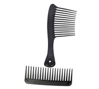 WOONEKY 2pezzi Pettine Dentato Per Acconciature Di Pettini Per Ricci e Lisci Per Uso Domestico e Professionale Design Elegante e Confortevole Facile Da Trasportare e Utilizzare