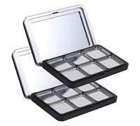WOONEKY 2sets Palette Vuota Per Ombretti e Blush Da Design Compatto e Resistente Scatola Porta Cosmetici Per Trucco Fai Da Te Perfetta Per Ombretti Polveri e Fondotinta