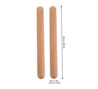 WOONEKY 3 paia Claves Legno Massello Percussione Bacchette Ritmiche Naturali per Principianti Strumenti Musicali per Ragazzi e Educazione Musicale