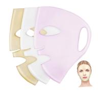 WOONEKY 3 Pezzi Cover in Silicone Riutilizzabili per Trattamenti Morbide e Delicate sulla Adatta Tutti i Volti per Spa e Domestico