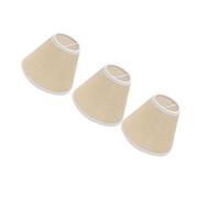 WOONEKY 3 Pezzi Paralume in Tessuto Clip Lampade da Soffitto e Tavolo Copertura Plafoniera per Soggiorno e Camera da Letto Protezione Lampadina con Design Semplice e Resistente