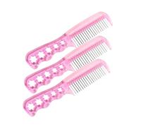 WOONEKY 3 pezzi Spazzola Antistatica per Parrucche e Giocattoli di Pettini in Filo per Capelli Sintetici Resistente al Calore e Leggero Strumento Professionale per Cura Capelli Ricci e