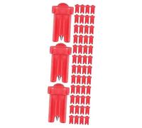 WOONEKY 3 Set Di Aghi Per Bottiglie - Perni Di Bloccaggio Per Forniture Per Ciglia in Materiale Plastico 100 Pezzi * 3