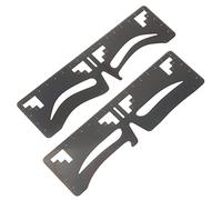 WOONEKY 3 Set Di Stencil Per Sopracciglia Flessibili Righello Per Misurare Le Forme Strumento Essenziale Per Il Trucco Per Donne E Ragazze 2 Pezzi * 3