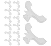 WOONEKY 35 Pezzi Clip Segnalibro Trasparente per Libri con Struttura Bao Gai Tou Fermapagine Stabili per Lettura Didattica Musicali Quaderni e Mappe Accessorio per Ufficio e Scuola