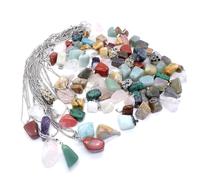 WOONEKY 35 pezzi Pendenti Pietra Naturale Agata e Cristallo per Collane Te Accessori Misti Colorati con Design Unico per Gioielli e Decorazioni Creative
