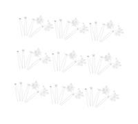 WOONEKY 36 Pezzi Fermagli Capelli Sposa U Shape con Perle Finte e Fiori Strass Accessori Cerimonia per Sposi e Damigelle Elegante per Acconciature Raffinate