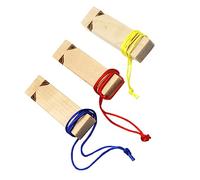 WOONEKY 3pezzi Fischietto Per Ragazzo Ragazza in Legno Naturale Giocattolo Creativo Fischietto Da Dipingere Fai Da Te Strumento Musicale Per Ragazzo Ragazza Regalo Per Che Amano i Treni