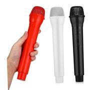 WOONEKY 3pezzi Microfono Plastica Per Ragazzo Per Giochi Simulazione Karaoke Costumi Teatrali Esercizi Conversazione