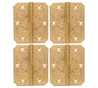 WOONEKY 4 Pezzi Cerniera In Ottone Cerniera Piccola Cerniere In Rame Mini Cerniere In Ottone Massiccio