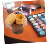 WOONEKY 4 pezzi Contenitori Viaggio in Silicone Piccoli Barattoli Compatti e Leggeri per Cosmetiche Lozioni Medicinali e Gioielli Sigillatura Stagna Antileakage Colori Vivaci Marrone