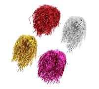 WOONEKY 4 pezzi Parrucche Corte Colorate per Cosplay Unisex per Feste Mascherate Halloween e Carnevale Materiali Resistenti ad Temperatura Adatte Diverse di Testa