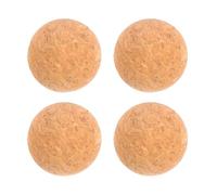 WOONEKY 4 Pezzi Tappi in Sughero a Sfera per Vino, Gialli, Stile Chic | Riutilizzabili e Resistenti, Sostituzione Pratica per Bottiglie, Adatti a Party e Cocktail Party, Colore Giallo