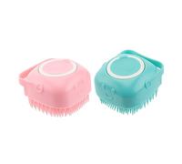 WOONEKY 4 Pz Spazzola Da Bagno Strumenti Per Bambini Spazzola Per Shampoo Da Bagno Lavapavimenti Per La Pulizia Strumento Per Il Viso Detergente Per Il Corpo Diffusore Totale Gel Di Silice