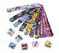 WOONEKY 48 Braccialetti Rock Music Braccialetti Retrò per Feste Accessori Party Tema Rock Morbidi e Riutilizzabili Regali Compleanno e Adulti