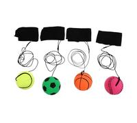 WOONEKY 4pezzi Palline Interattive Per Ragazzo Ragazza Palloni Sportivi Da Polso Giocattoli Per Genitori e Figli Per Gioco All Aperto Calcio Basket Arancione Softball Tennis