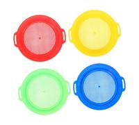 WOONEKY 4pezzi Setaccio Per Sabbia Da Spiaggia Pieghevoli Per Setacciare La Sabbia Giocattolo Da Spiaggia Per Ragazzo Per Scavi Conchiglie e Ricerca Tesori